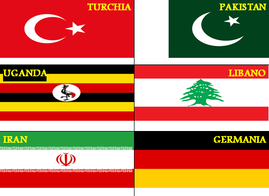 Bandiere paesi ospiti 1
