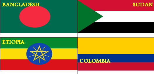 Bandiere paesi ospiti 2