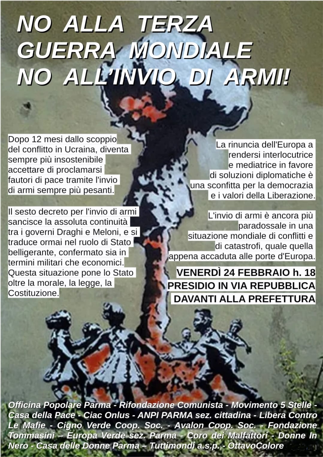 Locandina Manifestazione ore 18