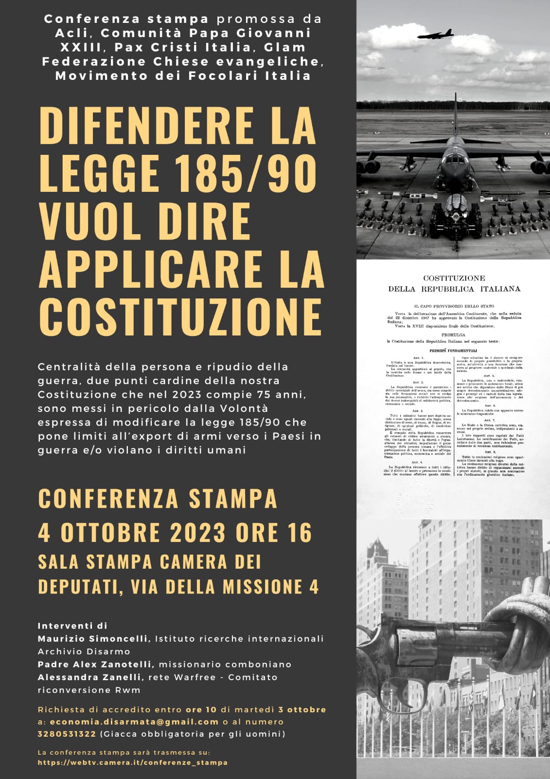 Conferenza legge 185/90