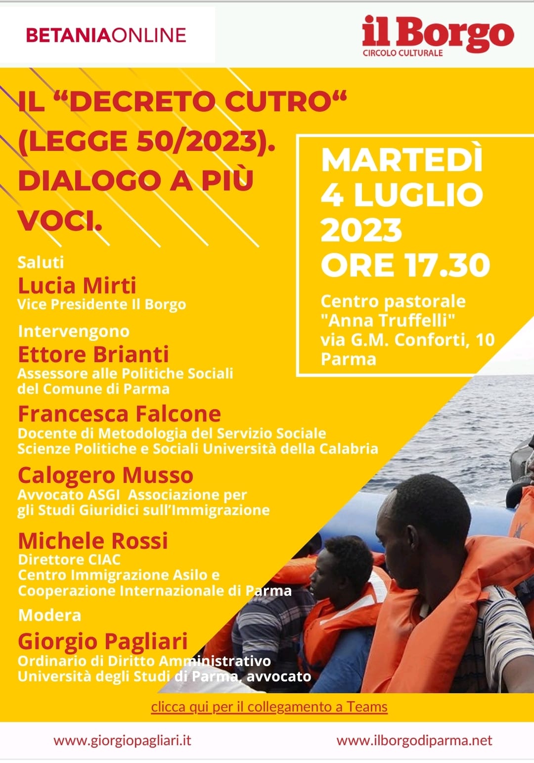 Locandina Convegno Decreto Cutro