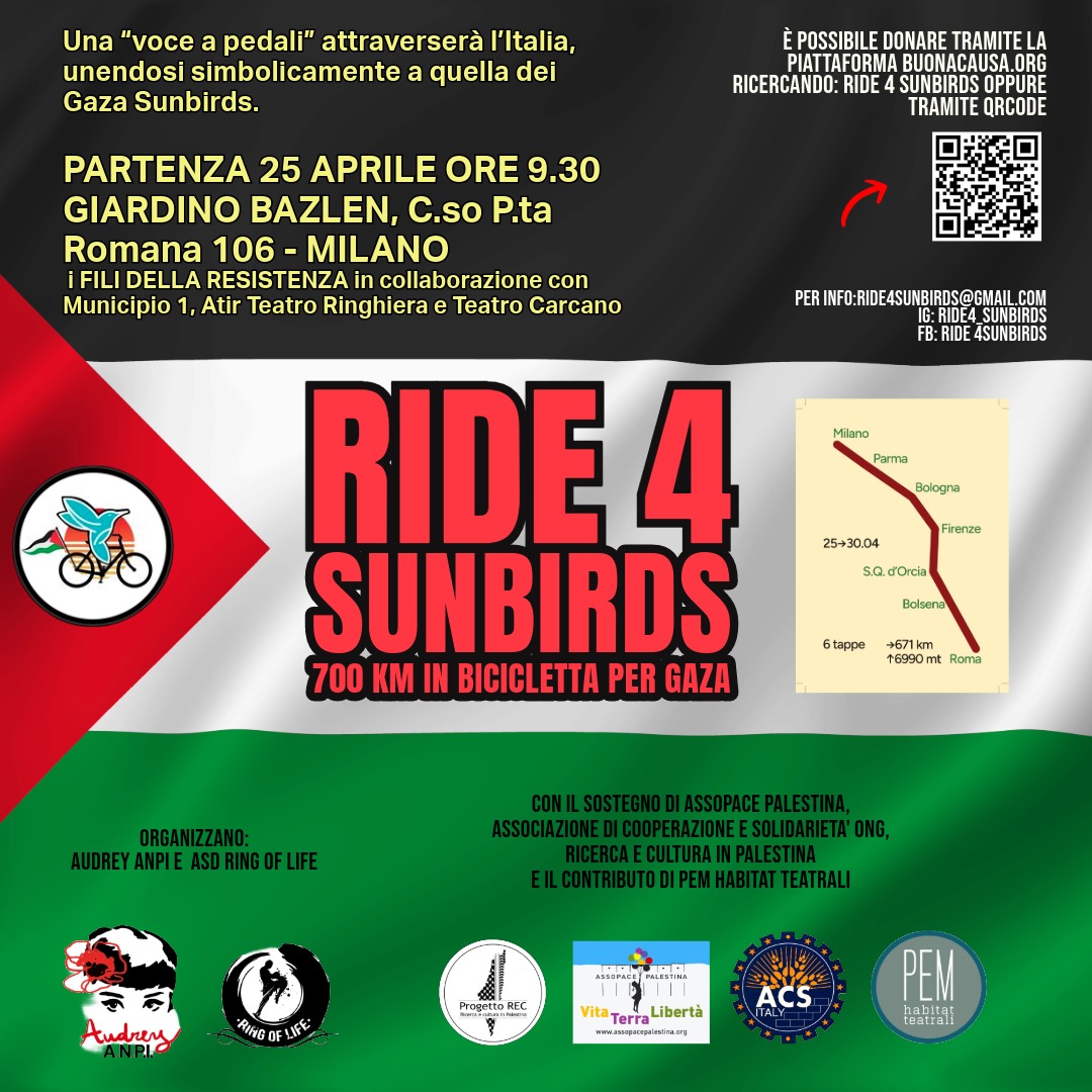 Locandina Ride 4 Sunbirds bici