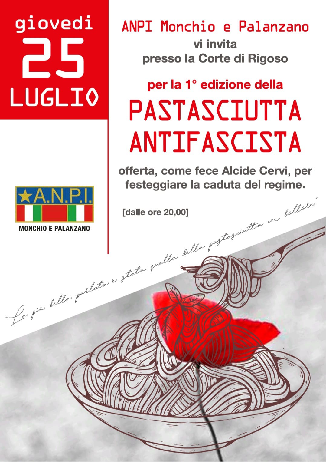 Pastasciutta antifascista monchio