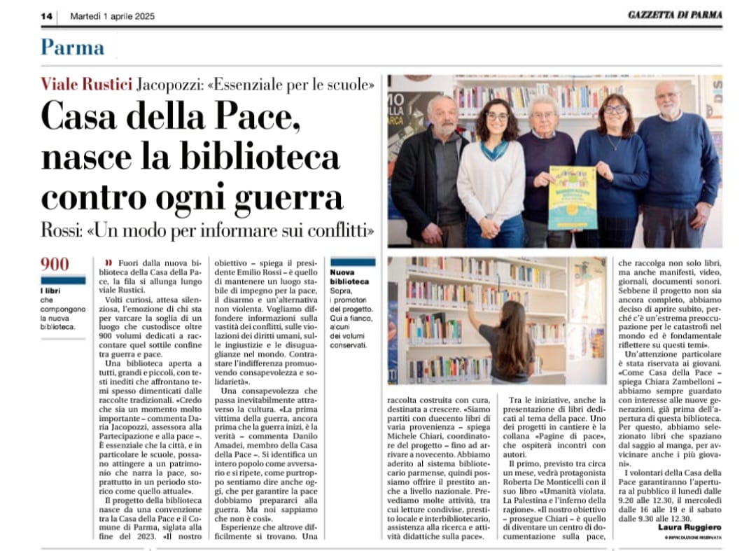 Articolo Gazzetta Parma